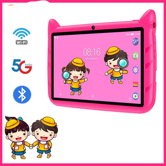 Tablette enfant BDF 7" Android 13 – 4 Go + 64 Go, double appareil photo, WiFi, contrôle parental