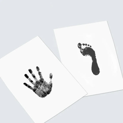 Kit Empreintes Mains et Pieds Bébé Nouveau-né – Tampon d’encre & Cadre photo souvenir