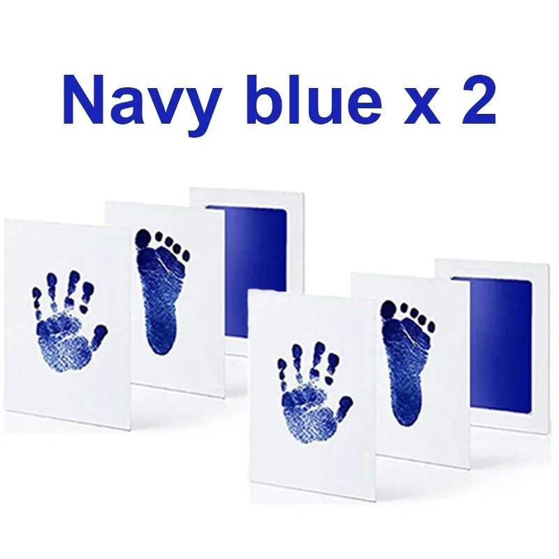 Lot de 2 Tampons sans Encre pour Empreintes de Mains et Pieds Bébé & Animal – Sûr et Non Toxique