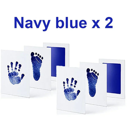 Lot de 2 Tampons sans Encre pour Empreintes de Mains et Pieds Bébé & Animal – Sûr et Non Toxique
