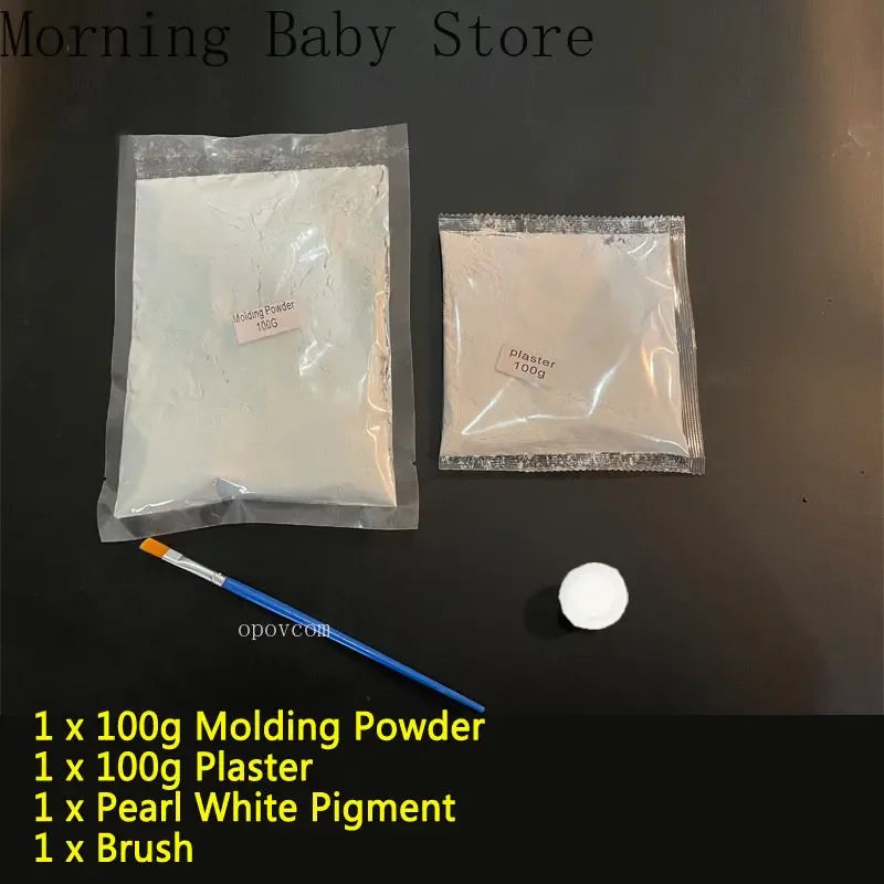 Kit de moulage plâtre mains et pieds bébé DIY – Ensemble de moulage souvenir pour décoration intérieure