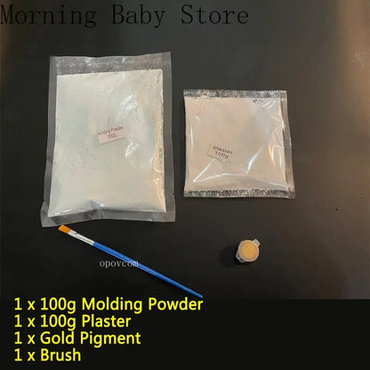Kit de moulage plâtre mains et pieds bébé DIY – Ensemble de moulage souvenir pour décoration intérieure