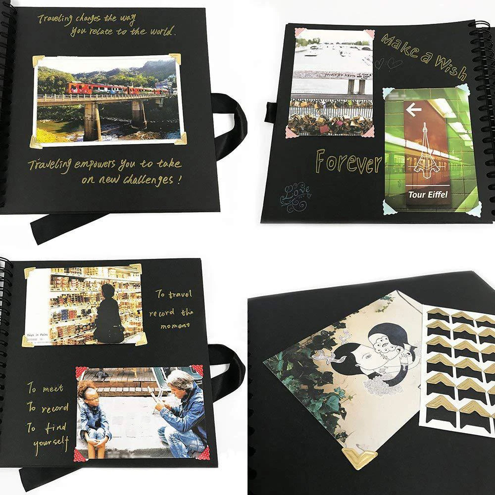 Album Mémoire DIY ZK20 – Livre Photo Kraft pour Mariages, Anniversaires et Occasions Spéciales