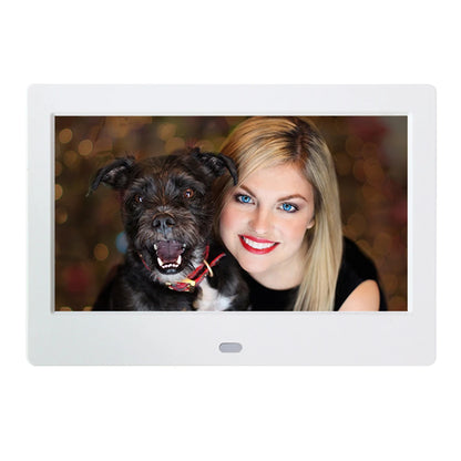 Cadre photo numérique LED HD 7 pouces avec télécommande