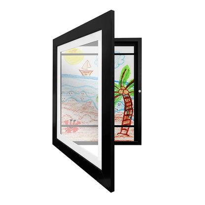 Cadre Magnétique pour Dessins d'Enfants – Ouverture Frontale pour Afficher Photos et Dessins