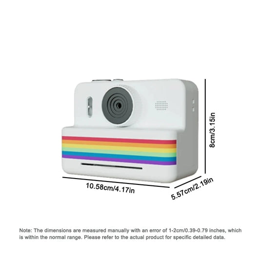 Appareil photo instantané pour enfants – Écran HD 2,8", impression thermique photo et vidéo