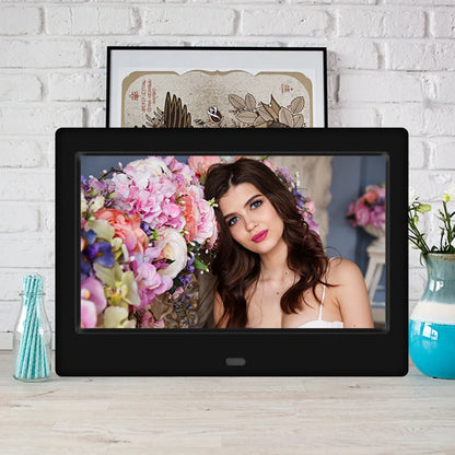 Cadre Photo Numérique LED HD 7 Pouces – Prise en Charge USB/SD/MMC/MS