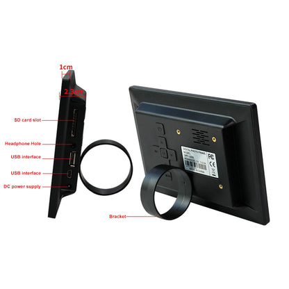 Cadre Photo Numérique LED HD 7 Pouces – Prise en Charge USB/SD/MMC/MS