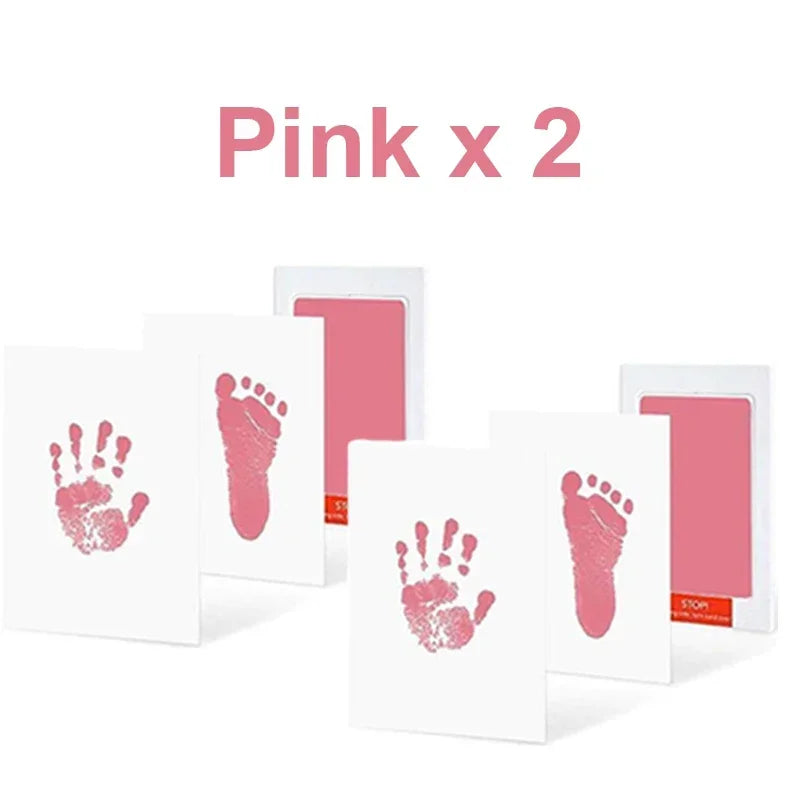 Lot de 2 Tampons sans Encre pour Empreintes de Mains et Pieds Bébé & Animal – Sûr et Non Toxique