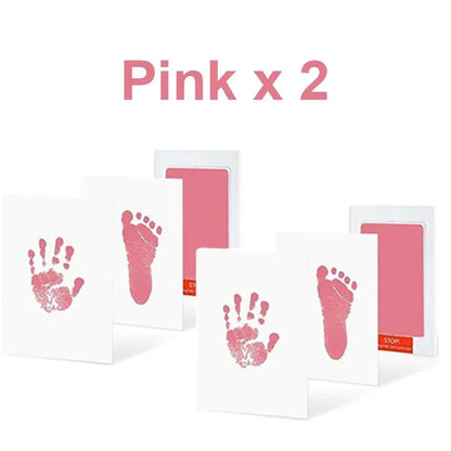 Lot de 2 Tampons sans Encre pour Empreintes de Mains et Pieds Bébé & Animal – Sûr et Non Toxique