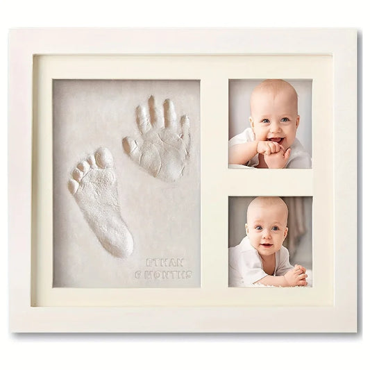 Cadre en Argile pour Empreintes de Mains et Pieds de Bébé – Kit Souvenir pour Garçons et Filles
