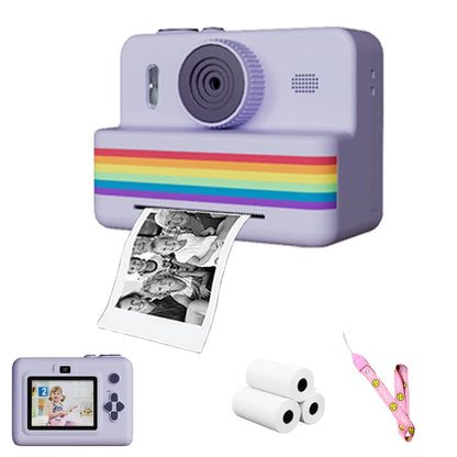 Appareil photo instantané pour enfants – Écran HD 2,8", impression thermique photo et vidéo