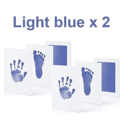 Lot de 2 Tampons sans Encre pour Empreintes de Mains et Pieds Bébé & Animal – Sûr et Non Toxique