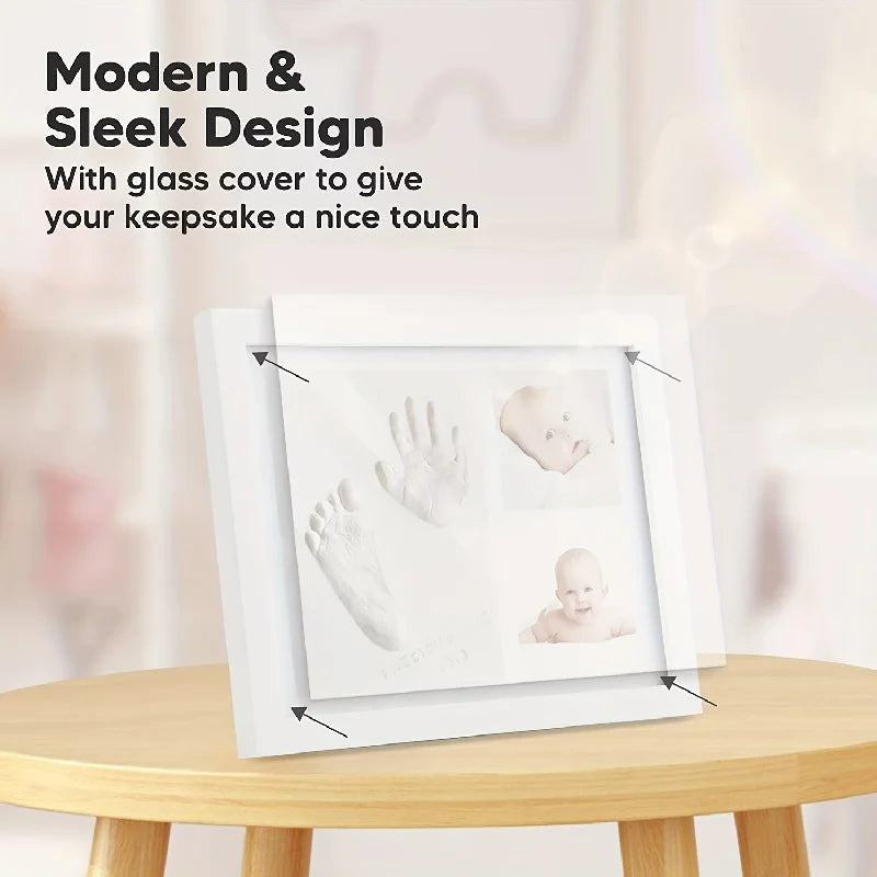 Cadre en Argile pour Empreintes de Mains et Pieds de Bébé – Kit Souvenir pour Garçons et Filles