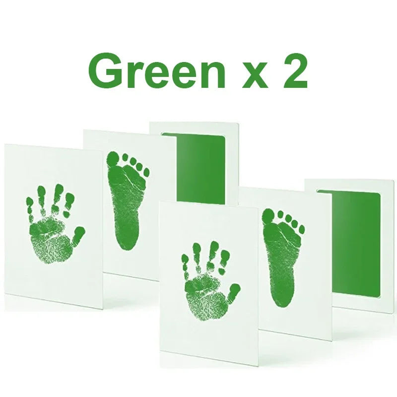Lot de 2 Tampons sans Encre pour Empreintes de Mains et Pieds Bébé & Animal – Sûr et Non Toxique