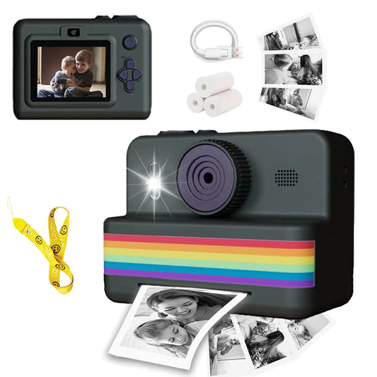 Appareil photo instantané pour enfants – Écran HD 2,8", impression thermique photo et vidéo