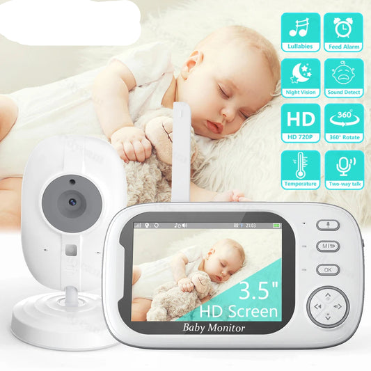 Moniteur vidéo bébé sans fil Cdycam 3,5" – Vision nocturne, audio bidirectionnel, capteur de température