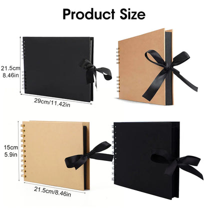 Album Mémoire DIY ZK20 – Livre Photo Kraft pour Mariages, Anniversaires et Occasions Spéciales