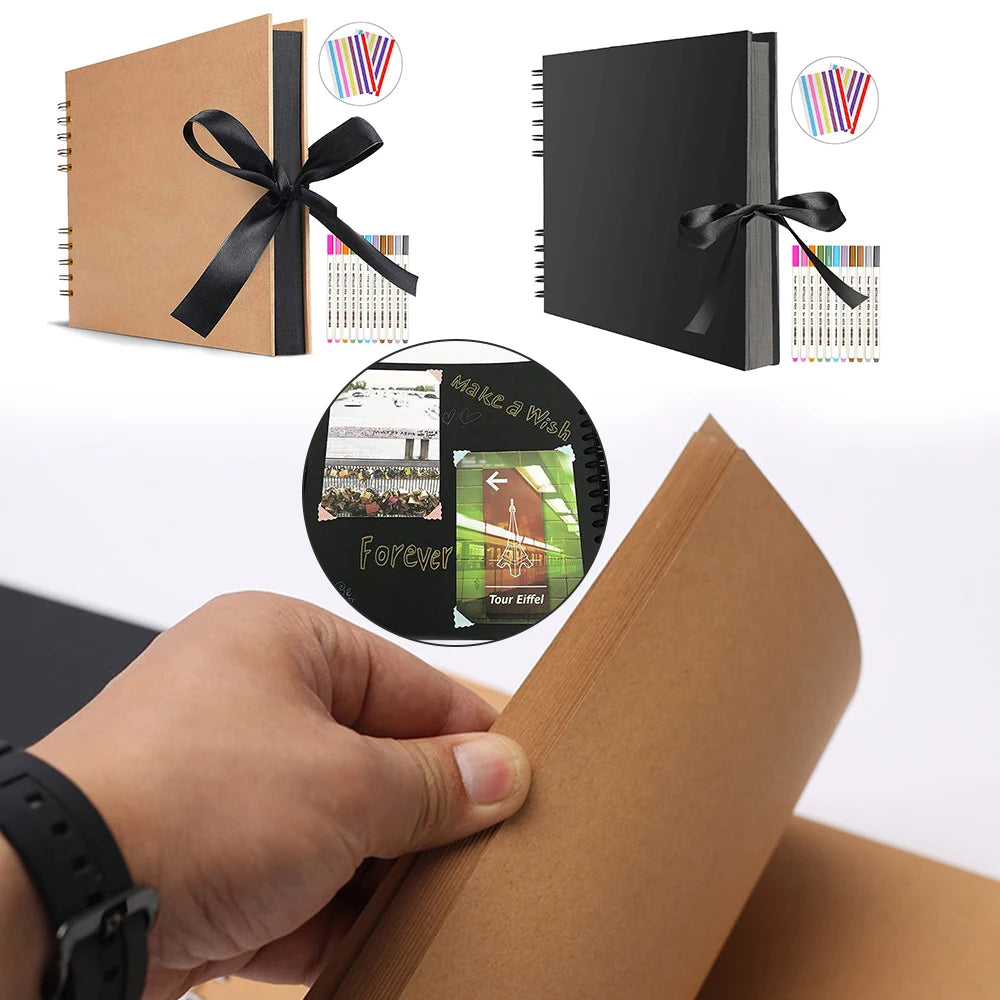 Album Mémoire DIY ZK20 – Livre Photo Kraft pour Mariages, Anniversaires et Occasions Spéciales
