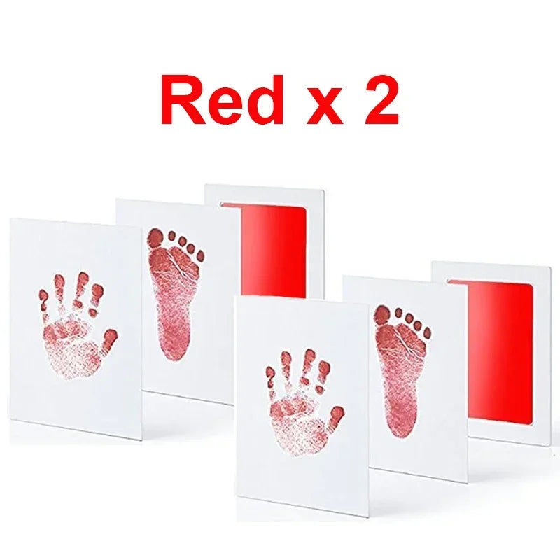 Lot de 2 Tampons sans Encre pour Empreintes de Mains et Pieds Bébé & Animal – Sûr et Non Toxique