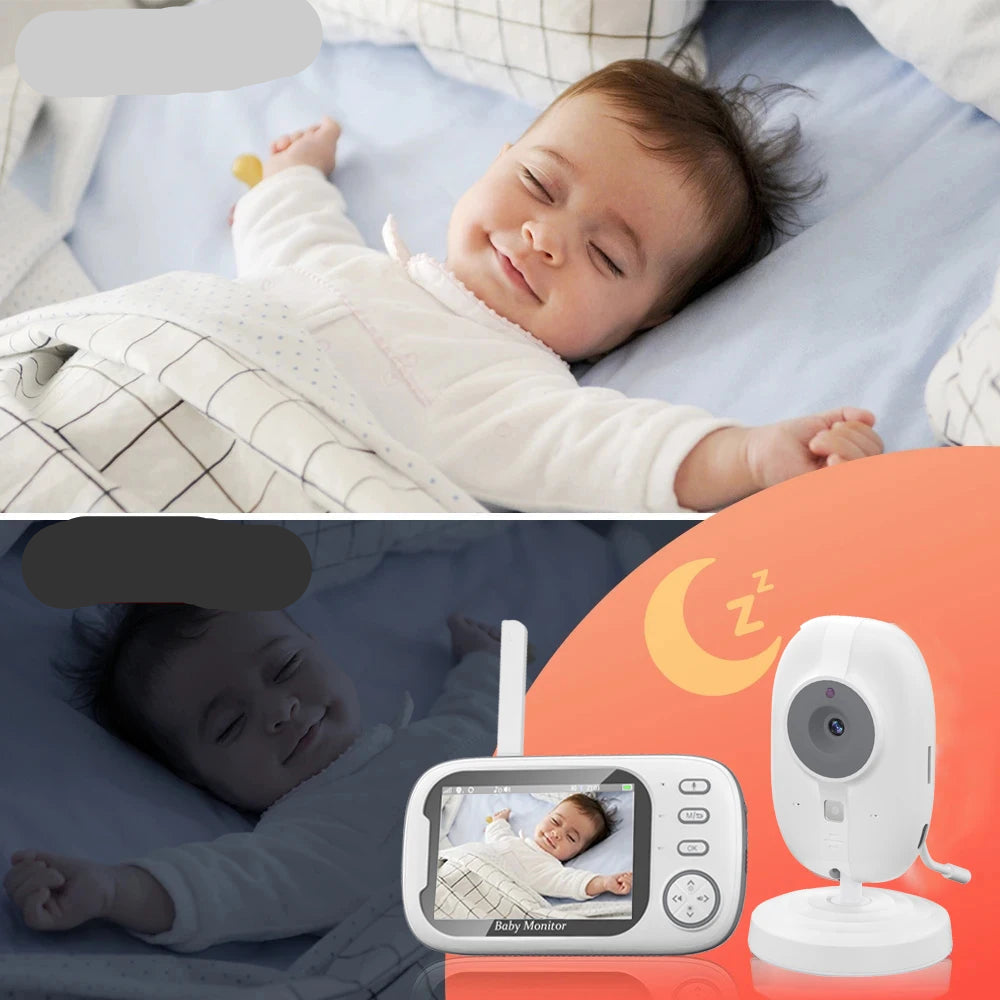 Moniteur vidéo bébé sans fil Cdycam 3,5" – Vision nocturne, audio bidirectionnel, capteur de température