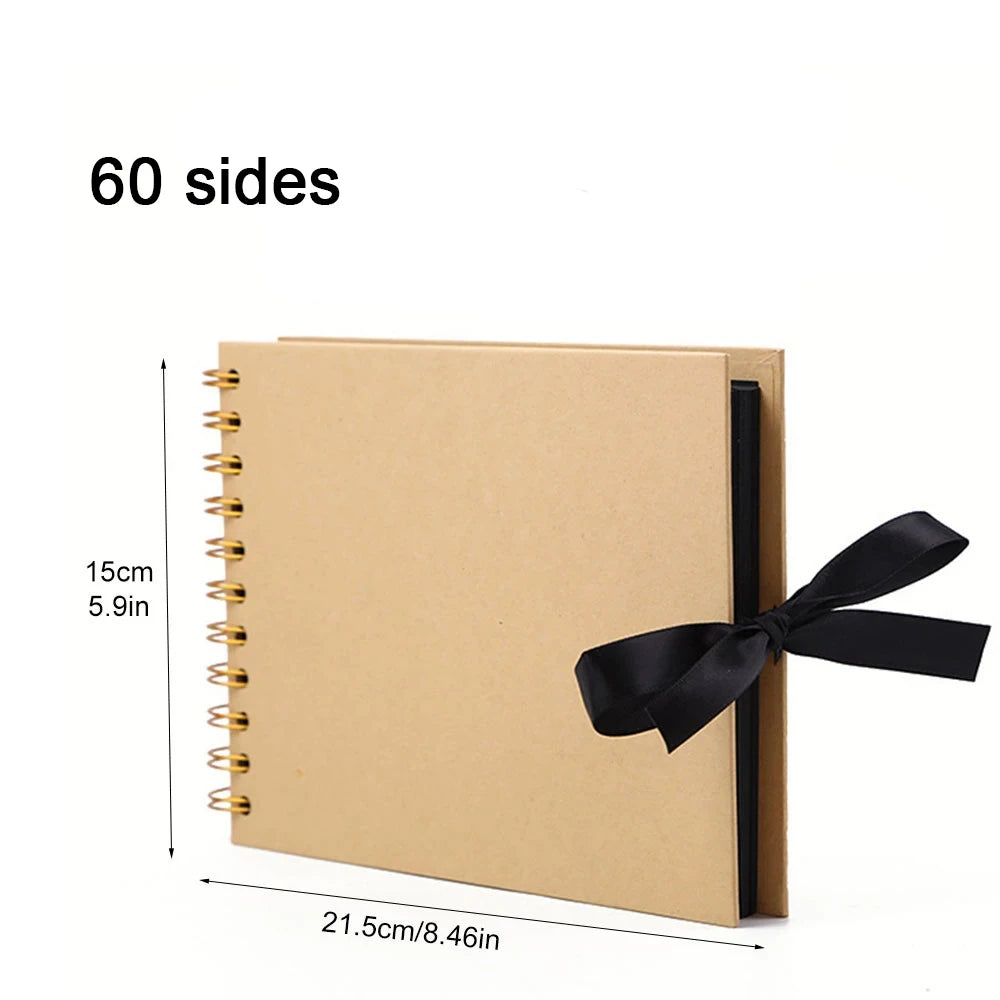 Album Mémoire DIY ZK20 – Livre Photo Kraft pour Mariages, Anniversaires et Occasions Spéciales