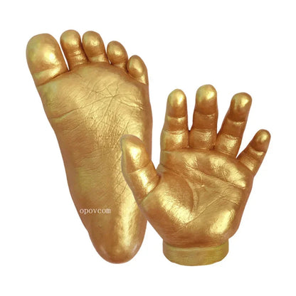 Kit de moulage plâtre mains et pieds bébé DIY – Ensemble de moulage souvenir pour décoration intérieure