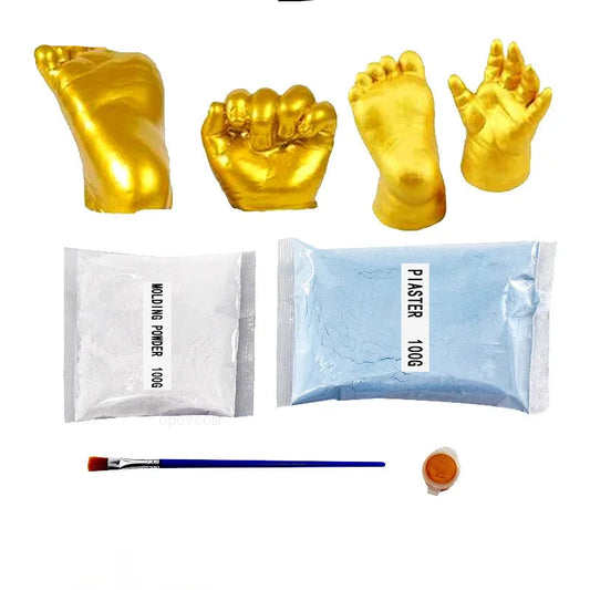 Kit de moulage plâtre mains et pieds bébé DIY – Ensemble de moulage souvenir pour décoration intérieure