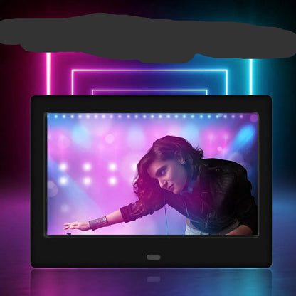 Cadre photo numérique LED HD 7 pouces avec télécommande