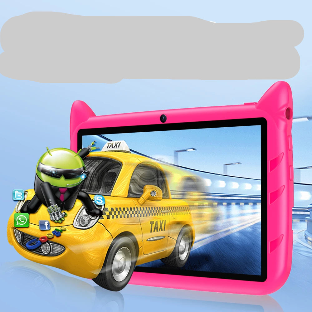 Tablette enfant BDF 7" Android 13 – 4 Go + 64 Go, double appareil photo, WiFi, contrôle parental