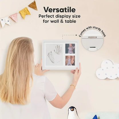Cadre en Argile pour Empreintes de Mains et Pieds de Bébé – Kit Souvenir pour Garçons et Filles