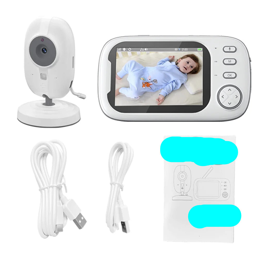 Moniteur vidéo bébé sans fil Cdycam 3,5" – Vision nocturne, audio bidirectionnel, capteur de température