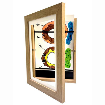 Cadre Magnétique pour Dessins d'Enfants – Ouverture Frontale pour Afficher Photos et Dessins