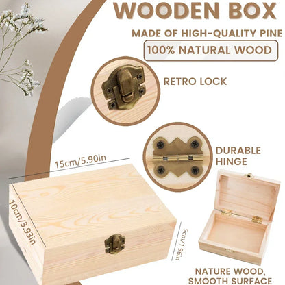 Boîte à Souvenirs Personnalisée Safari Animal pour Bébé – Cadeau en Bois pour Nouveau-né
