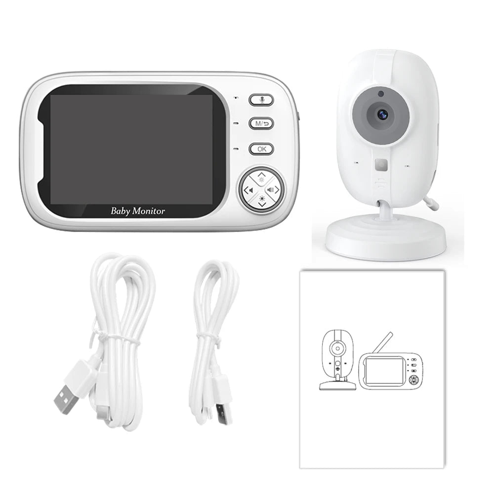 Moniteur vidéo bébé sans fil Cdycam 3,5" – Vision nocturne, audio bidirectionnel, capteur de température